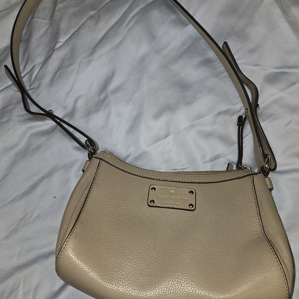 Kate Spade Taupe Leather Shoulder Bag